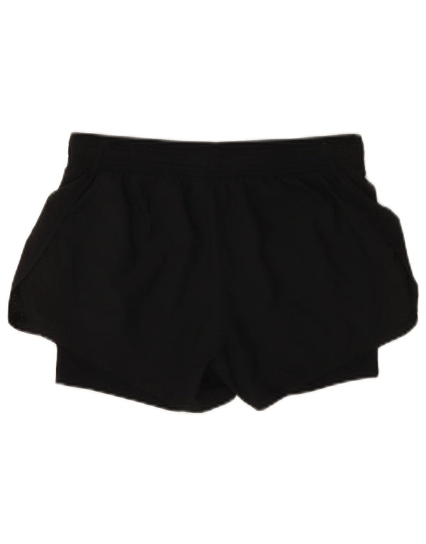 Женские спортивные шорты NIKE Dri Fit UK 10, маленькие черные из полиэстера