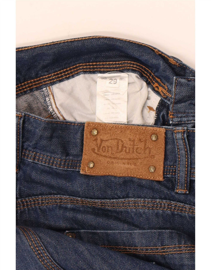 Мужские джинсовые шорты Von Dutch W29, маленькие синие, хлопок