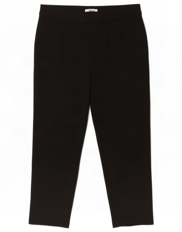 Женские укороченные брюки Marks & Spencer UK 16, большие W32 L25, черная вискоза