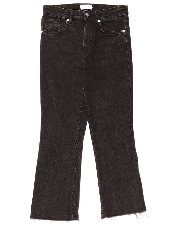 Женские укороченные джинсы ZARA EU 40 Medium W30 L24, черные