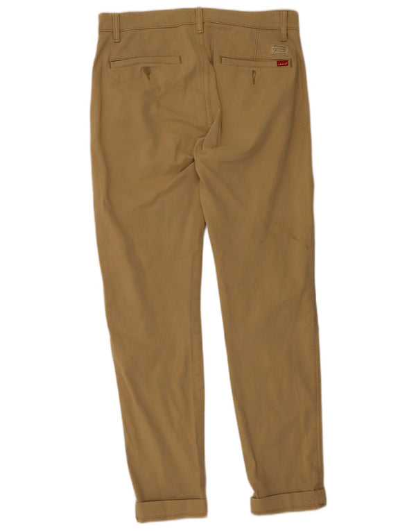 Мужские зауженные брюки-чиносы Levi's W32 L32, бежевый хлопок