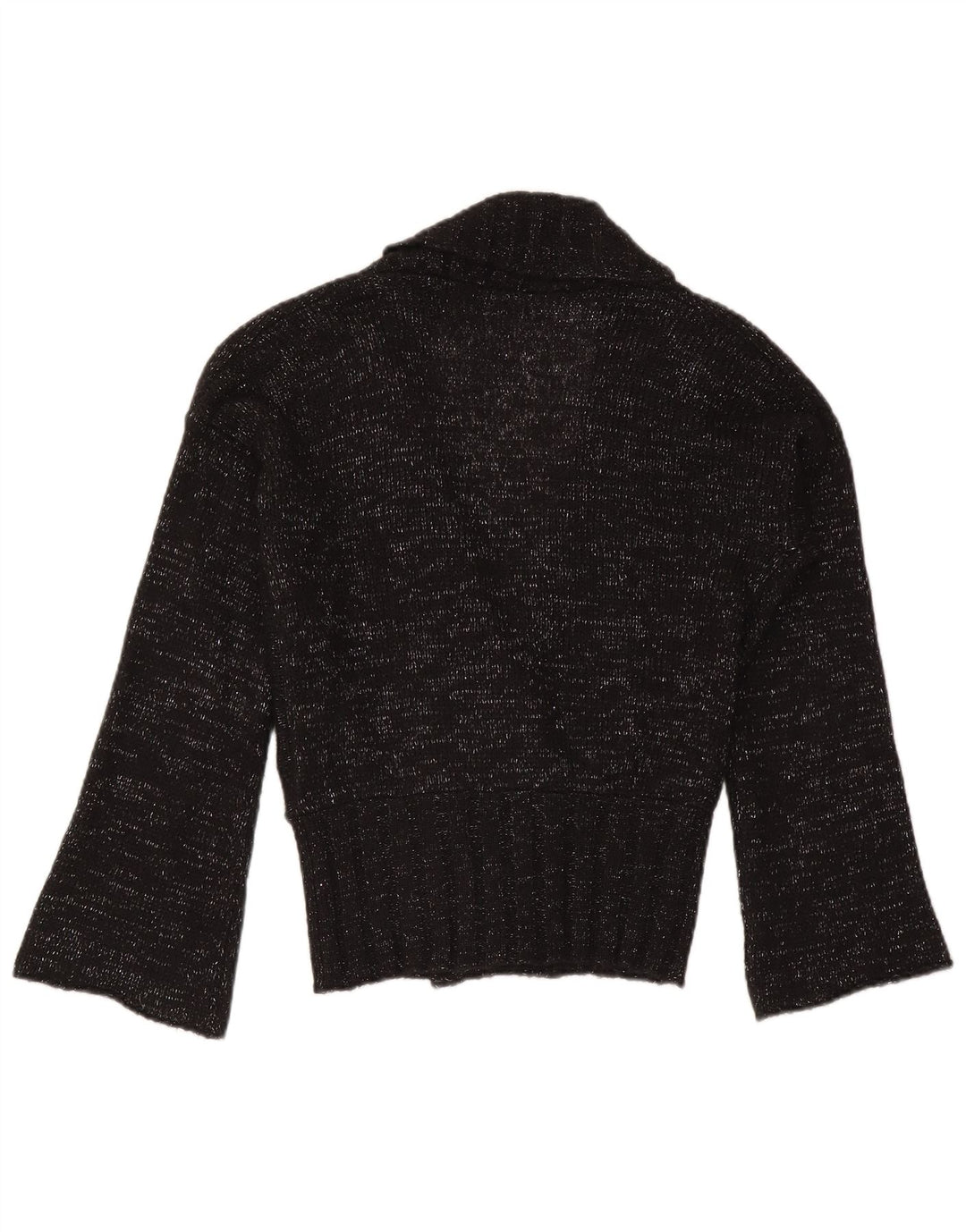 Женский кардиган Sisley UK 14, средний черный в крапинку