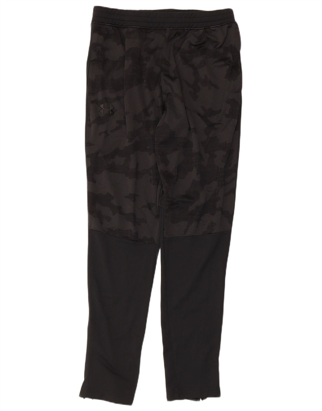 UNDER ARMOUR Womens Tracksuit Trousers UK 16 Large  Black Camouflage