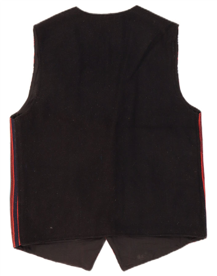 ВИНТАЖНЫЙ мужской жилет среднего размера разноцветный из шерсти Fair Isle