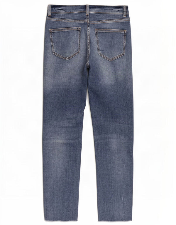 Женские узкие джинсы Massimo Dutti с потертостями EU 38 Small W28 L27 Синие