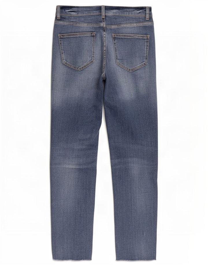 Женские узкие джинсы Massimo Dutti с потертостями EU 38 Small W28 L27 Синие