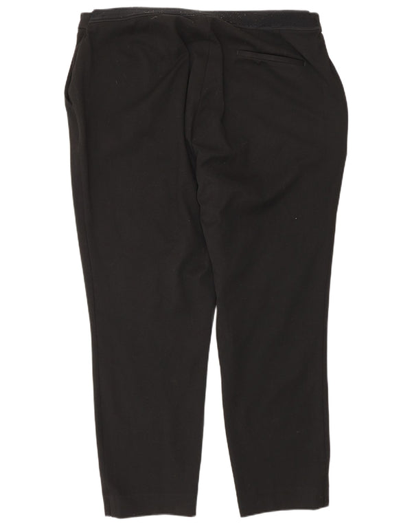 Женские укороченные брюки узкого кроя Marks & Spencer UK 20 2XL W40 L27 черные