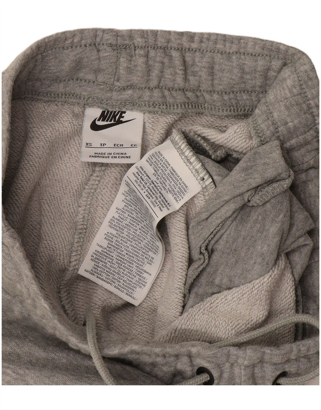 Женский спортивный костюм NIKE Брюки-джоггеры UK 4 XS Серый хлопок в крапинку