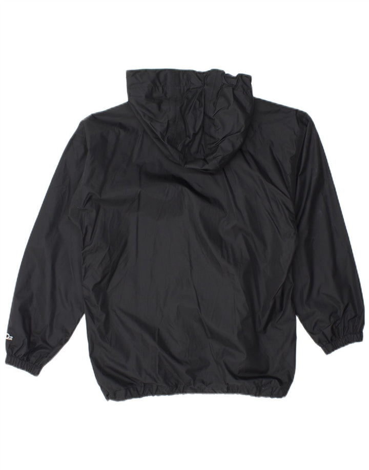 Berghaus Дождевик с капюшоном для мальчиков 9-10 лет, черный нейлон