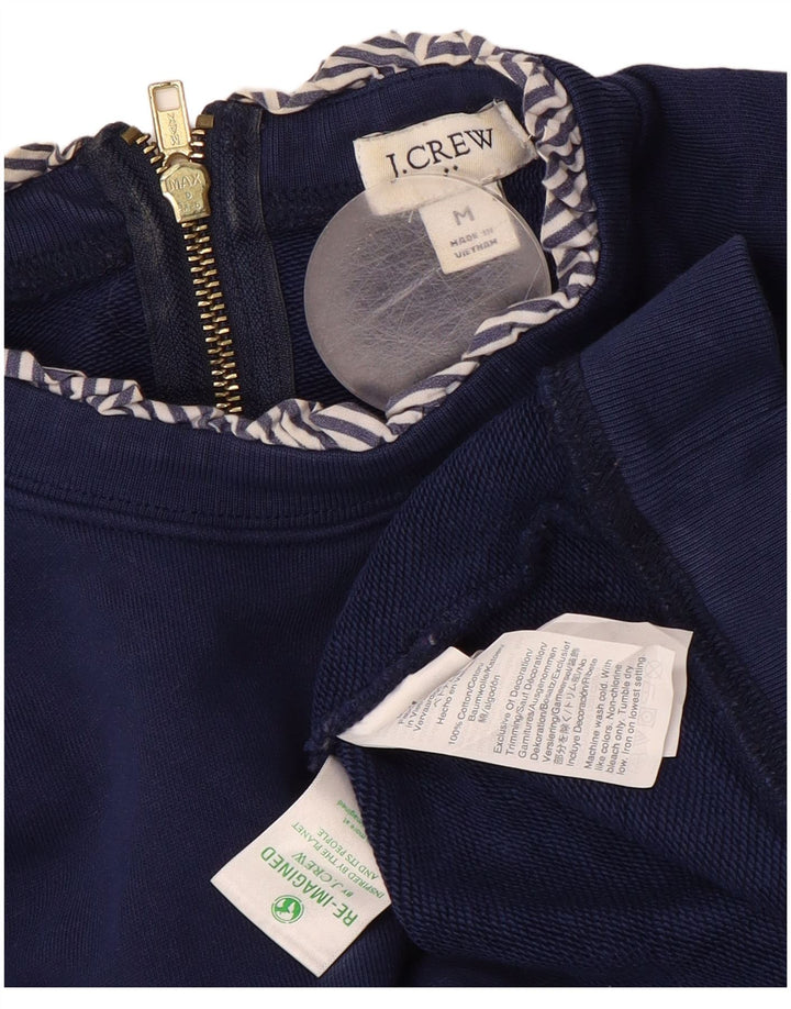 Женский свитер J. CREW, джемпер UK 14, средний темно-синий, хлопок