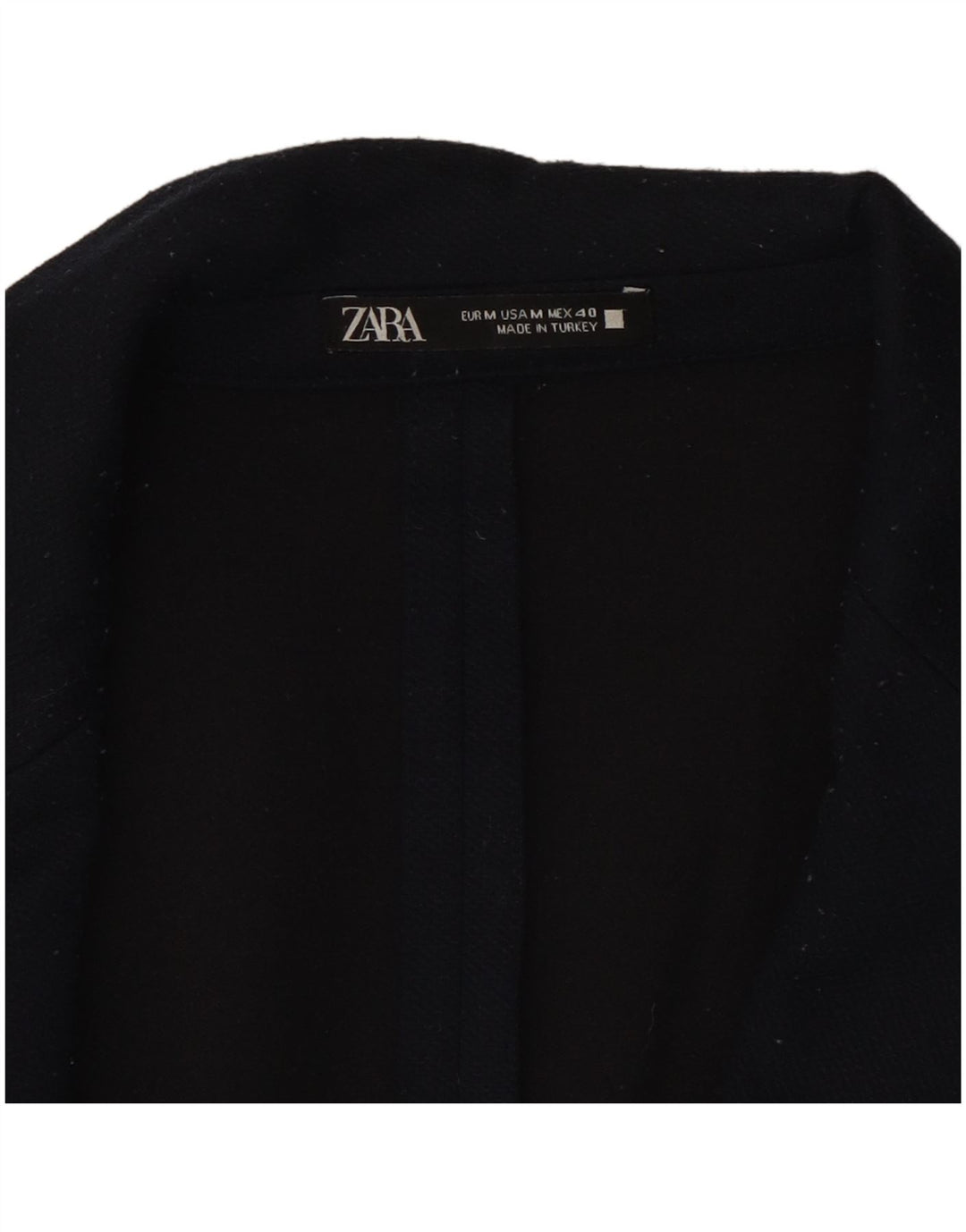 Мужской пиджак Zara с 2 пуговицами UK 38, средний темно-синий полиэстер