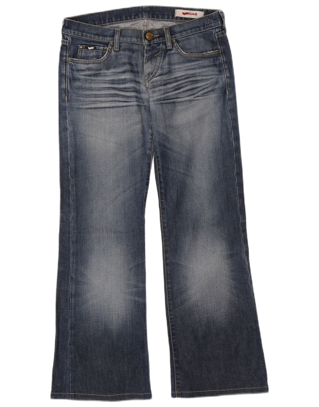Женские джинсы Gas Bootcut W28 L29, синие, хлопок