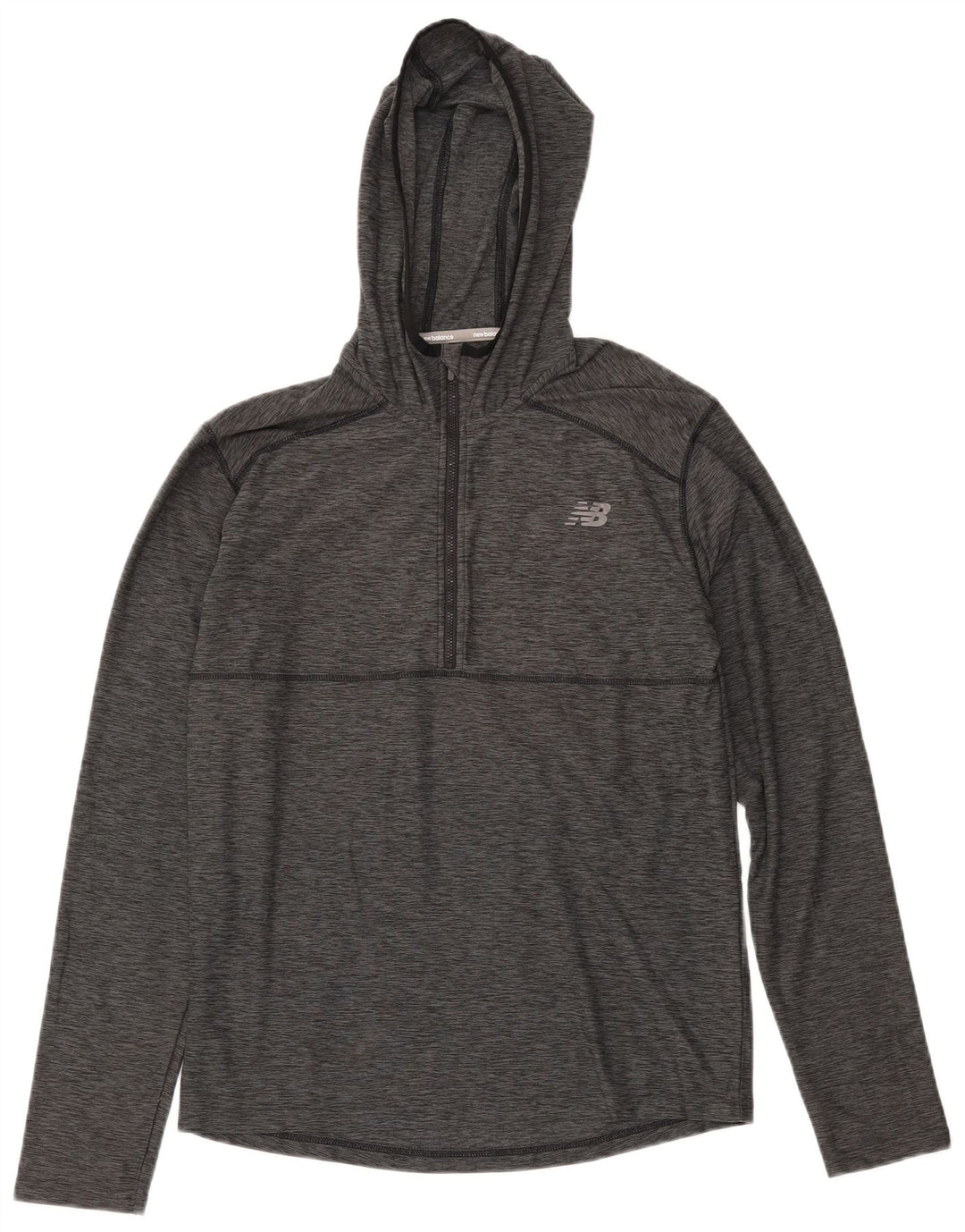 Мужской спортивный костюм NEW BALANCE с капюшоном, маленький серый в крапинку