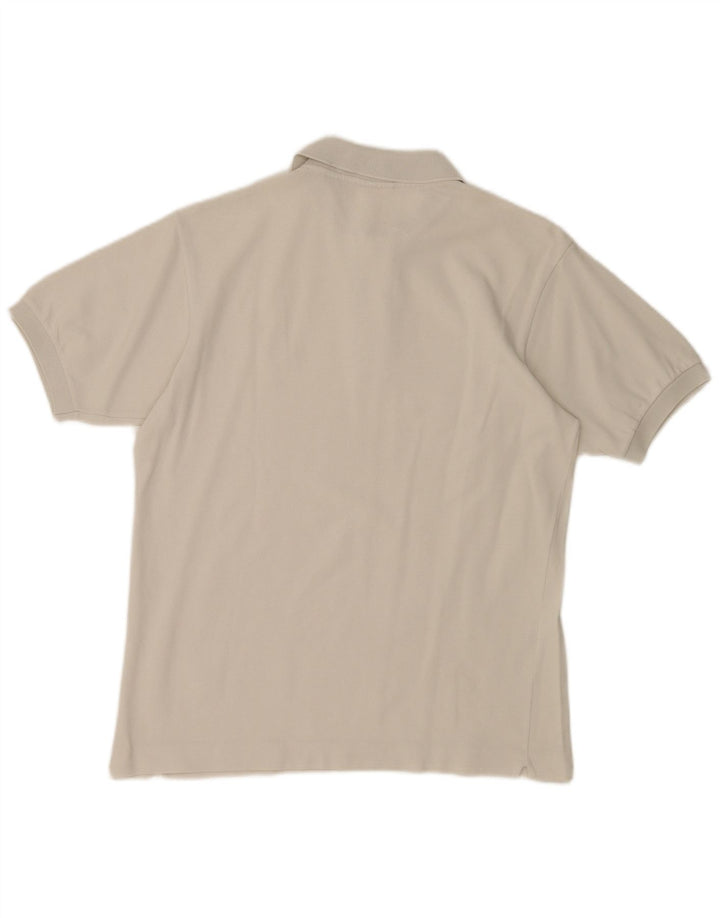 Мужская рубашка-поло LACOSTE, размер 3, маленькая, белый хлопок