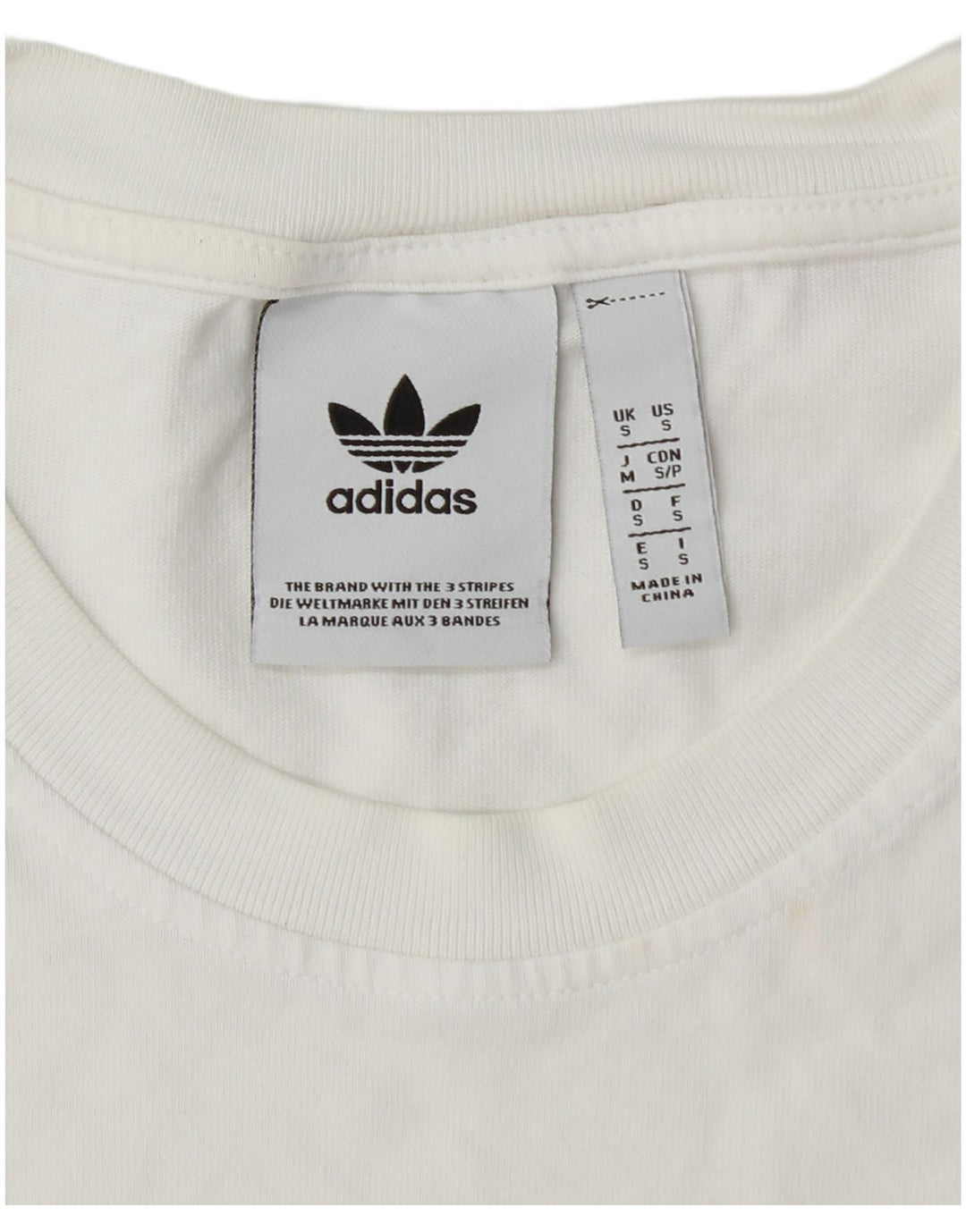 Мужская футболка с рисунком ADIDAS, маленький белый