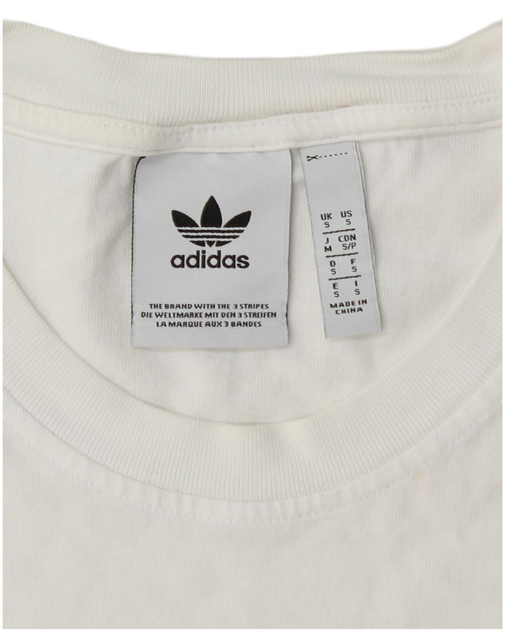 Мужская футболка с рисунком ADIDAS, маленький белый