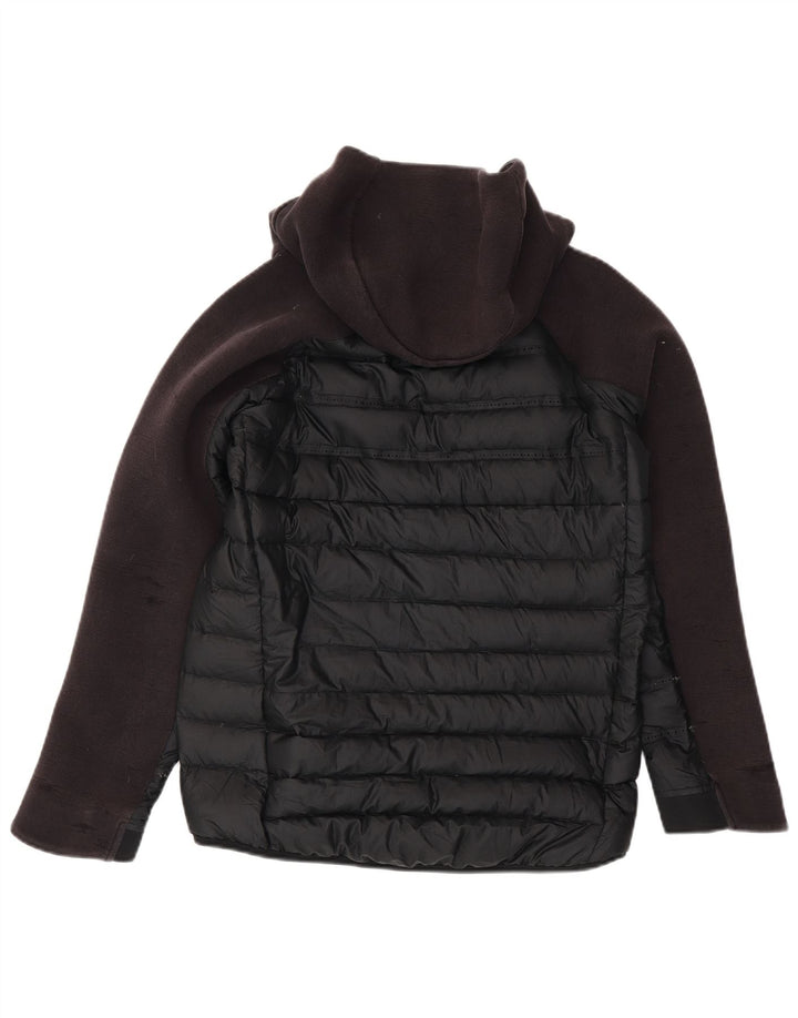 Утепленная куртка с капюшоном Nike для мальчиков 13–14 лет XL, черный полиэстер с цветными блоками