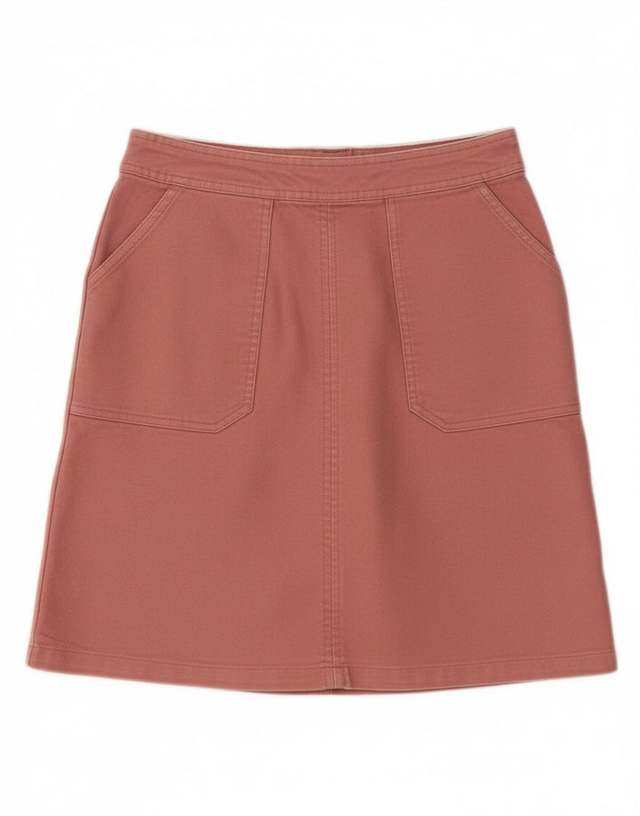 BODEN Womens Denim Skirt W26 Small Pink Cotton