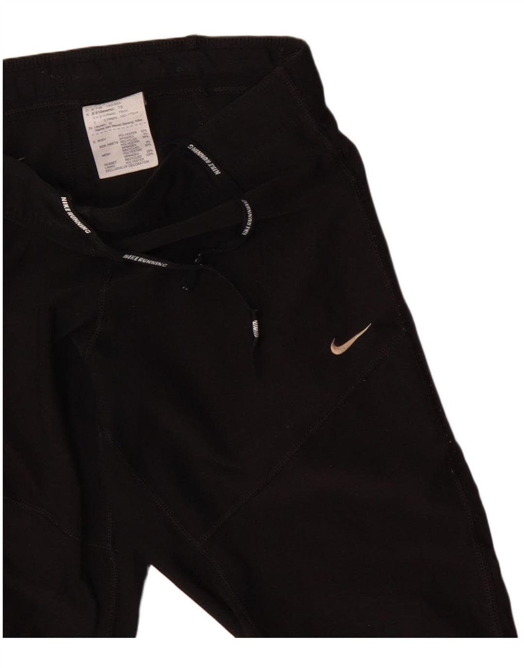 Женские спортивные брюки-капри NIKE Dri Fit UK 12, средний черный полиэстер