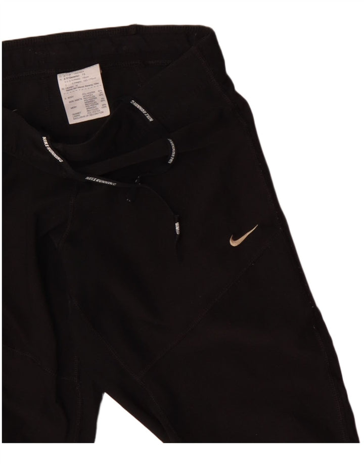 Женские спортивные брюки-капри NIKE Dri Fit UK 12, средний черный полиэстер