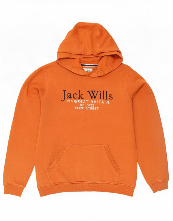 Джемпер с капюшоном Jack Wills для мальчиков 14-15 лет, оранжевый, хлопок