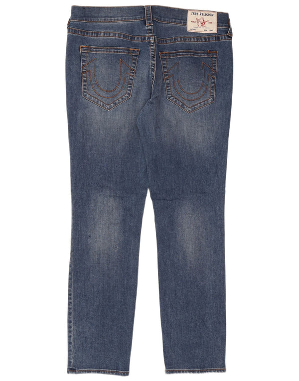 Мужские джинсы скинни свободного покроя True Religion Rocco W36 L32, синий хлопок
