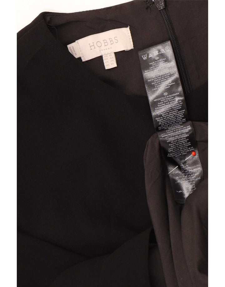 Женское платье-футляр Hobbs UK 18 XL, черный полиэстер