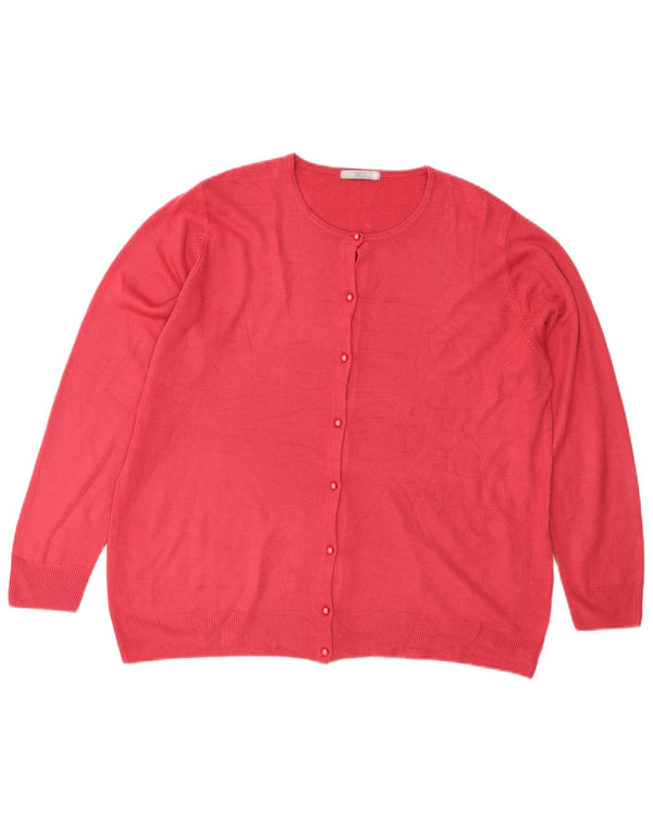 Женский кардиган Marks & Spencer UK 22 3XL Розовый акрил