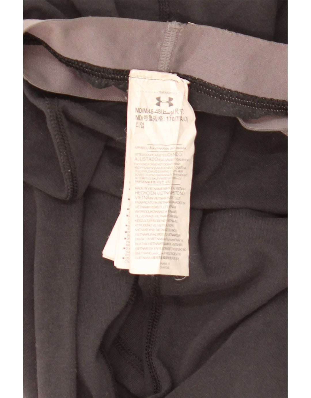 Женские леггинсы с рисунком Under Armour UK 12, средний черный хлопок, хлопок