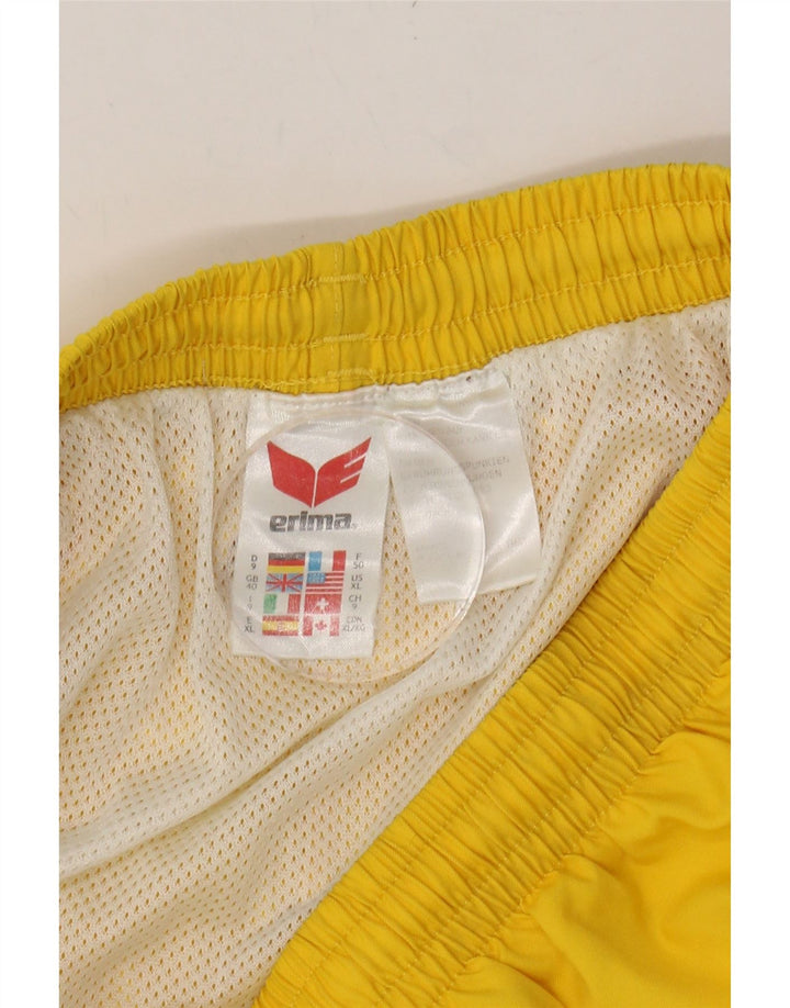 ERIMA Mens Sport Shorts Large Yellow Polyester Vintage Erima and Second-Hand Erima from Messina Hembry 