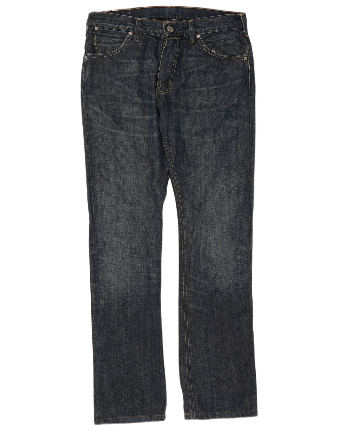 Мужские прямые джинсы Levi's W33 L34 темно-синие, хлопок
