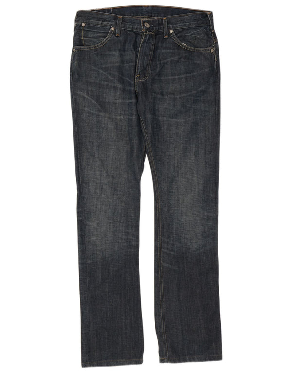 Мужские прямые джинсы Levi's W33 L34 темно-синие, хлопок