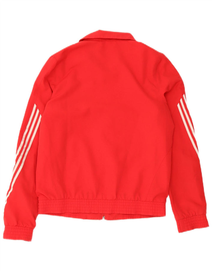 Спортивный костюм Adidas для девочек, верхняя куртка 13-14 лет, красный полиэстер