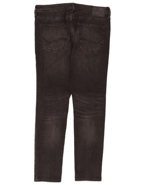 Мужские джинсы скинни Jack & Jones Liam W36 L32, черный хлопок