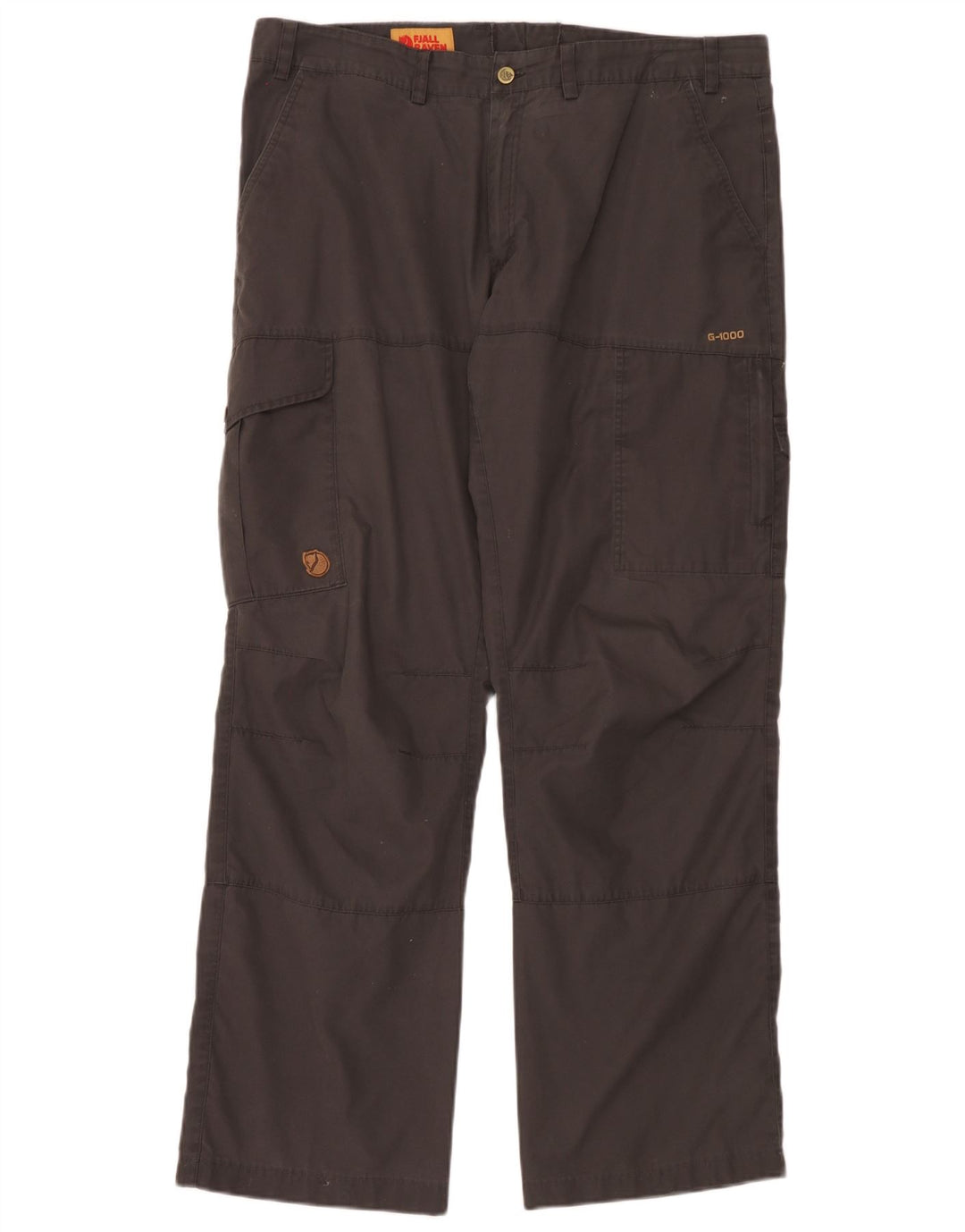 Мужские прямые брюки карго Fjall Raven W38 L32 коричневые из полиэстера