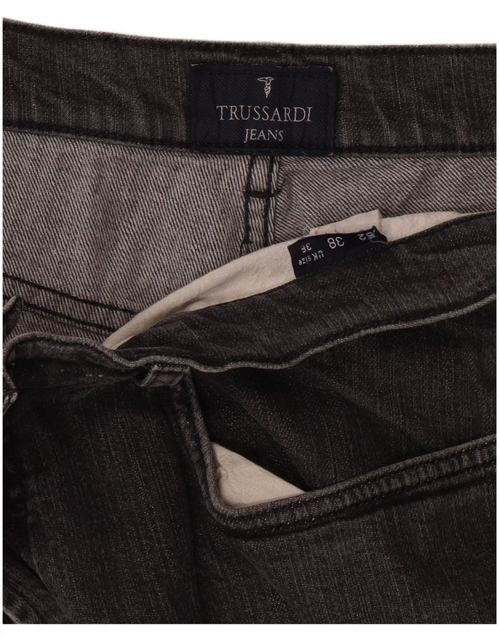 TRUSSARDI Мужские прямые джинсы W36 L29 Серые