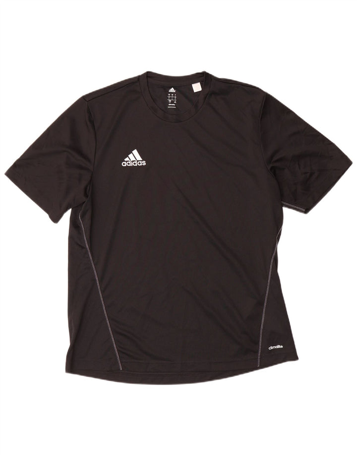 Мужская футболка ADIDAS Climalite, большой черный полиэстер