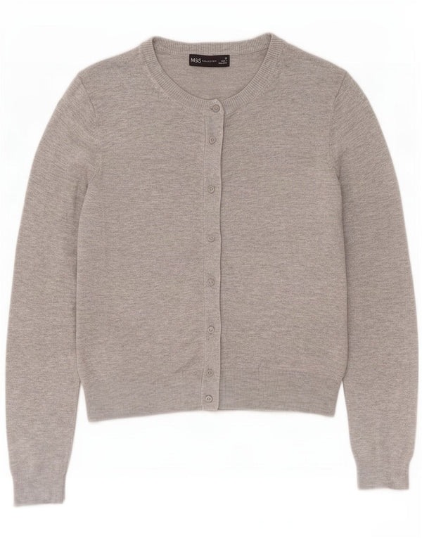 Женский кардиган Marks & Spencer UK 12 Средний Серый Вискоза