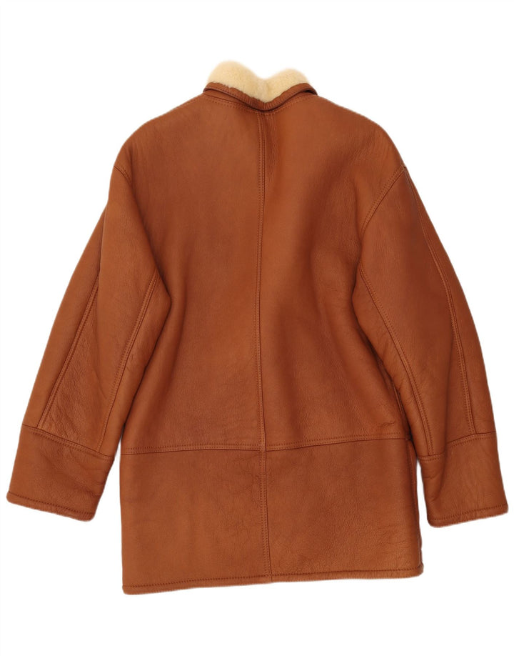 Мужская короткая куртка VINTAGE IT 52 XL Коричневая короткая дубленка