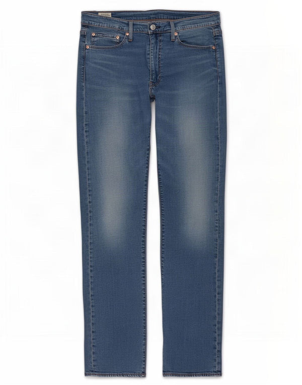 Мужские узкие прямые джинсы Levi's 513 W34 L34 синие, хлопок