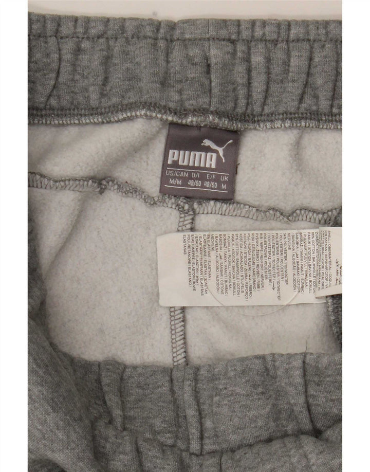 Мужские спортивные брюки с графическим рисунком Puma, джоггеры, средний серый хлопок, хлопок