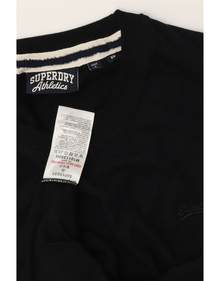 SUPERDRY Мужская футболка Top XL, черный хлопок