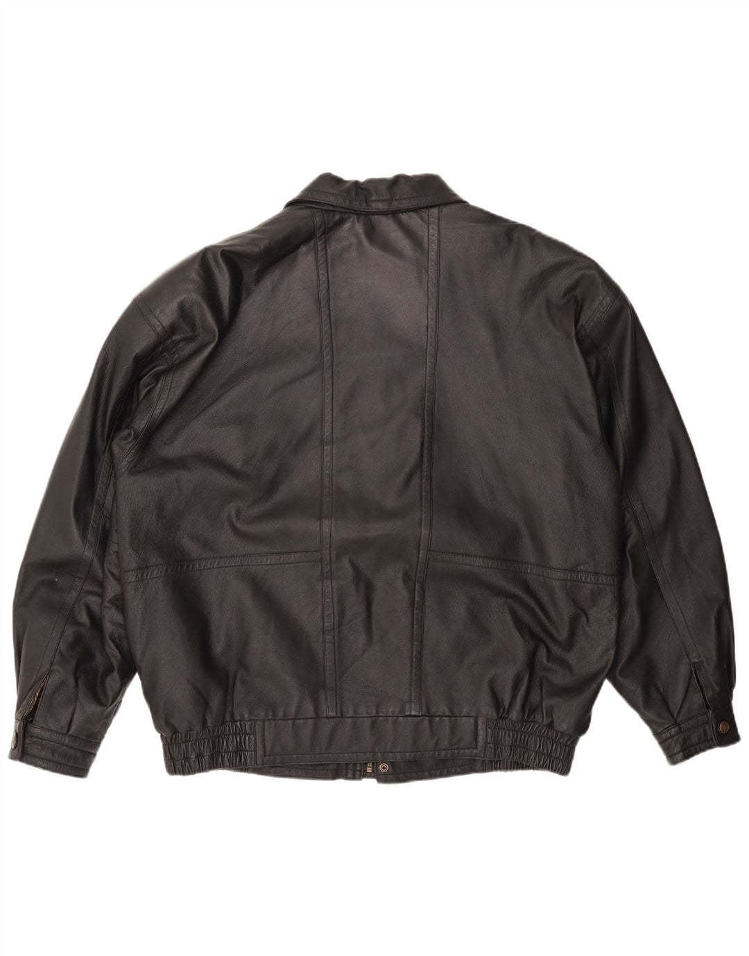 Мужская кожаная куртка CANDA UK 44 2XL черная кожа