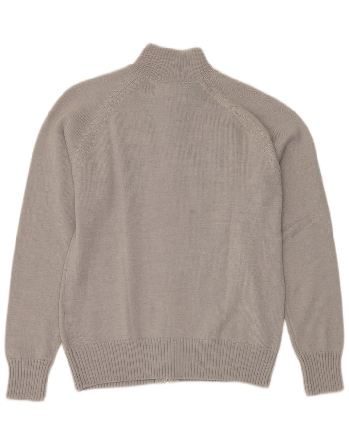 Женский кардиган KAPPA UK 14, средний серый цвет с цветными блоками, акрил