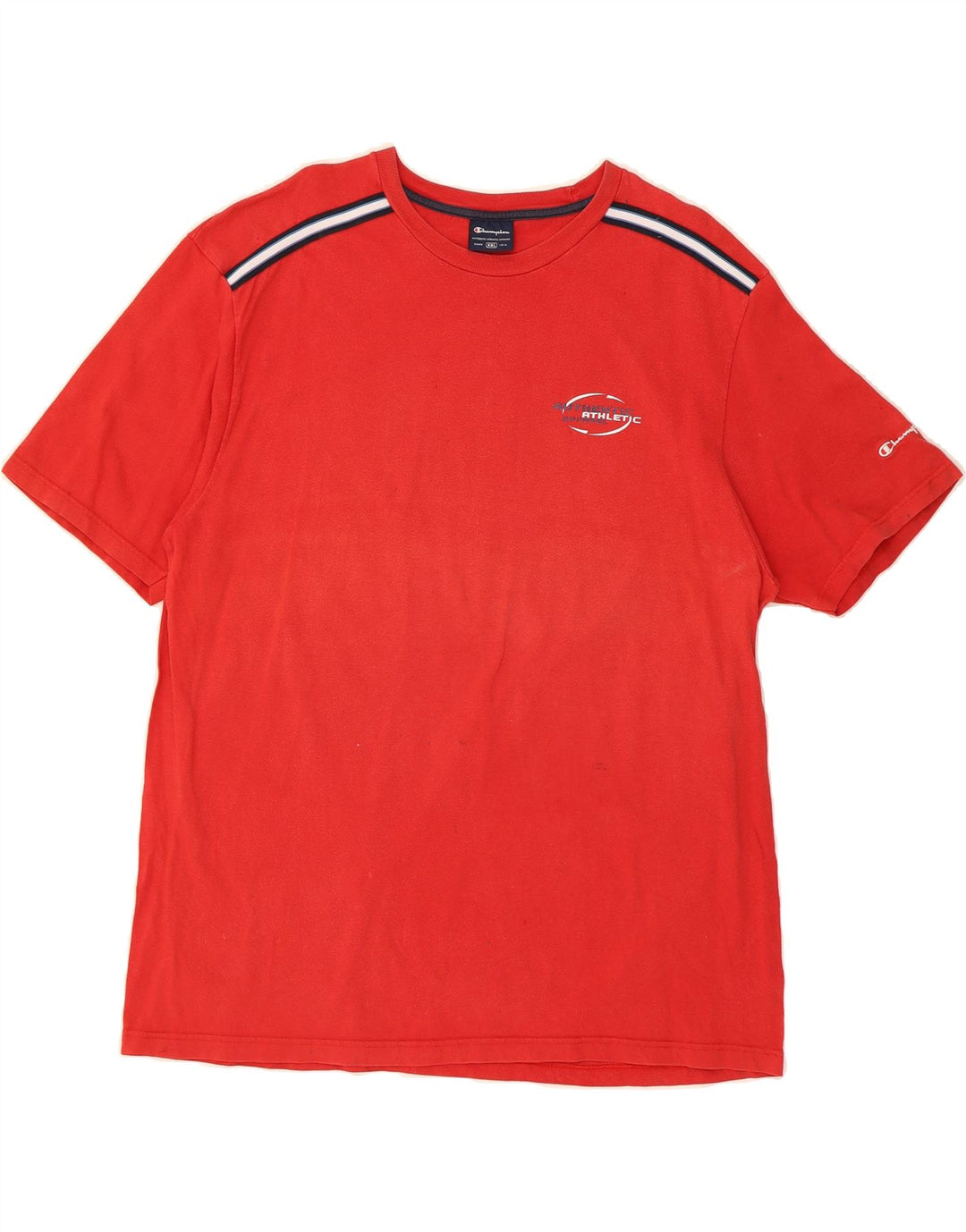 CHAMPION Mens T-Shirt Top 2XL Red Cotton Vintage Champion and Second-Hand Champion from Messina Hembry 