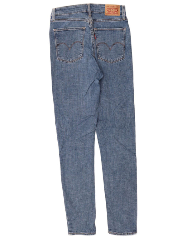 Женские джинсы скинни LEVI'S 721 с высокой посадкой W27 L30 Синие, хлопок