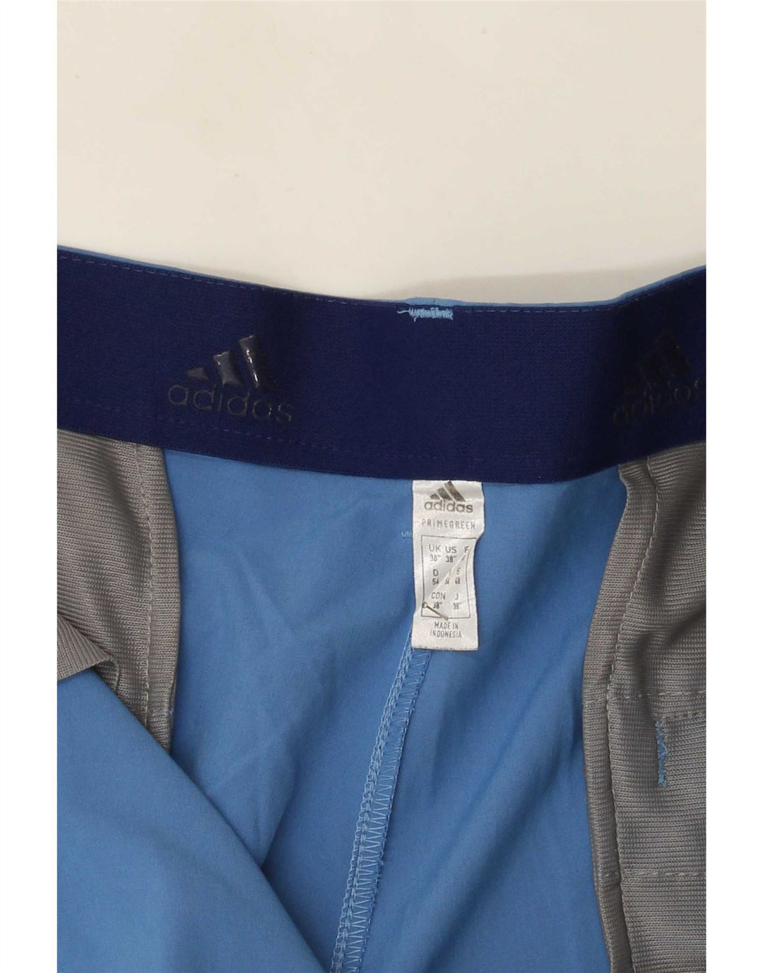 Мужские шорты чинос Adidas Primegreen W38 XL синие из полиэстера