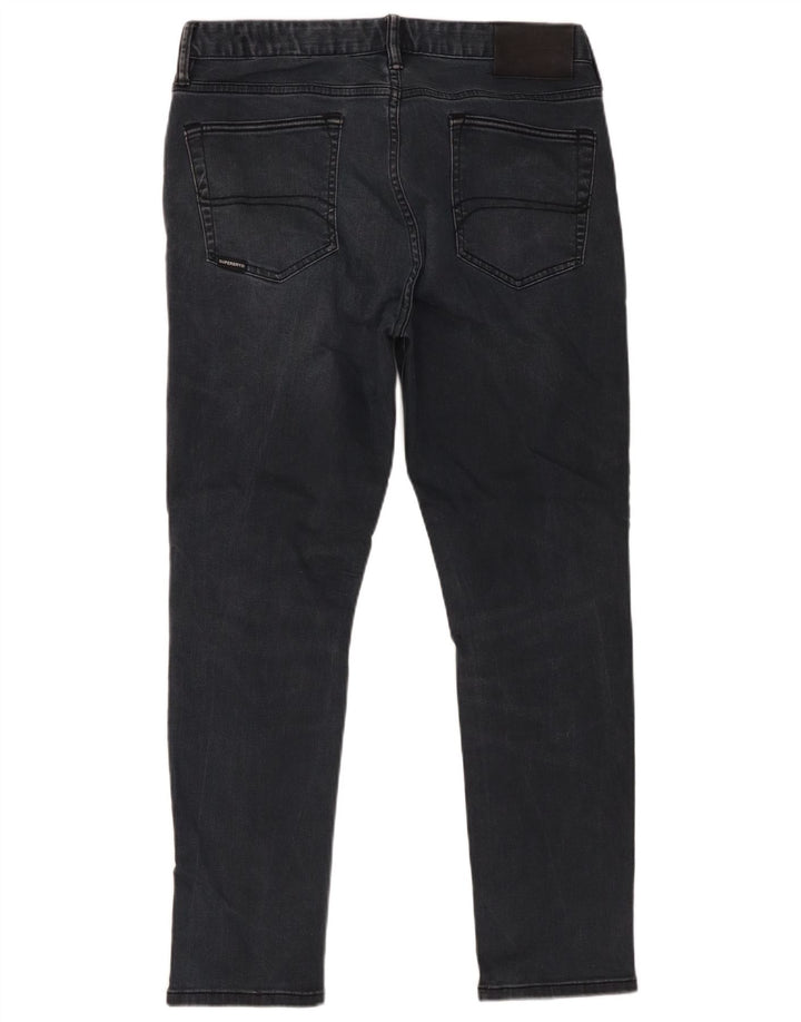 Мужские узкие джинсы Superdry W34 L27, черный хлопок