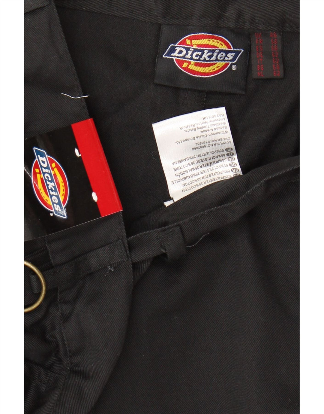 Мужские шорты карго DICKIES W46 3XL, черный полиэстер