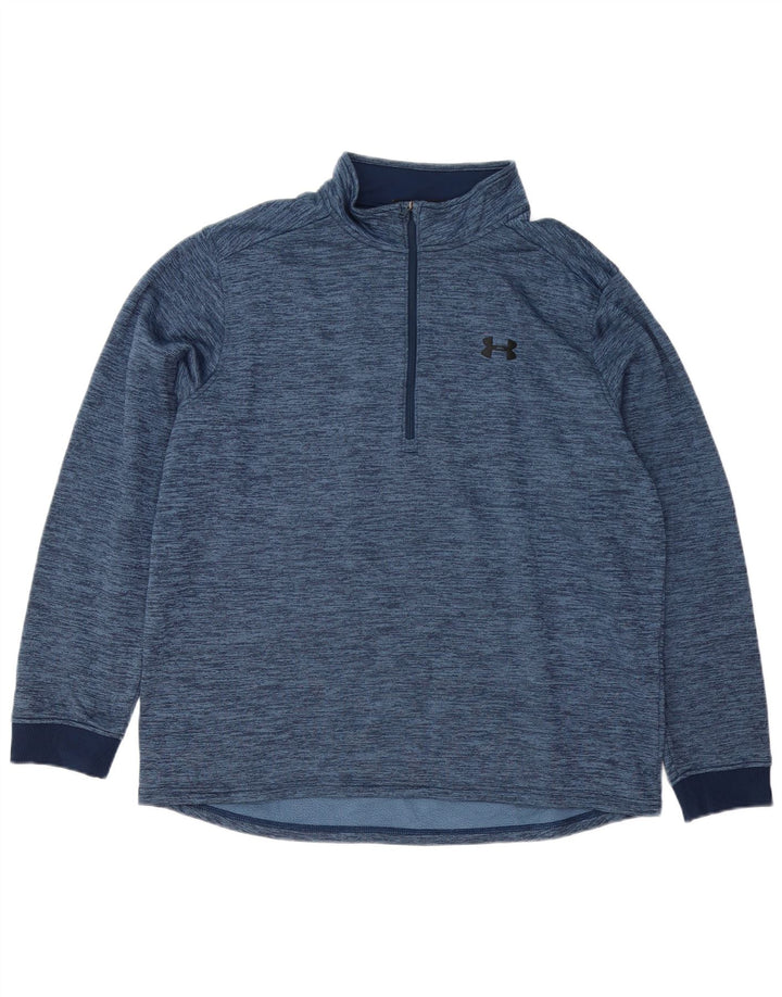 Мужской спортивный пуловер Under Armour Cold Gear, топ XL, темно-синий в крапинку